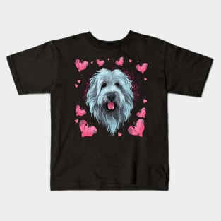 Komondor Valentine Day Kids T-Shirt